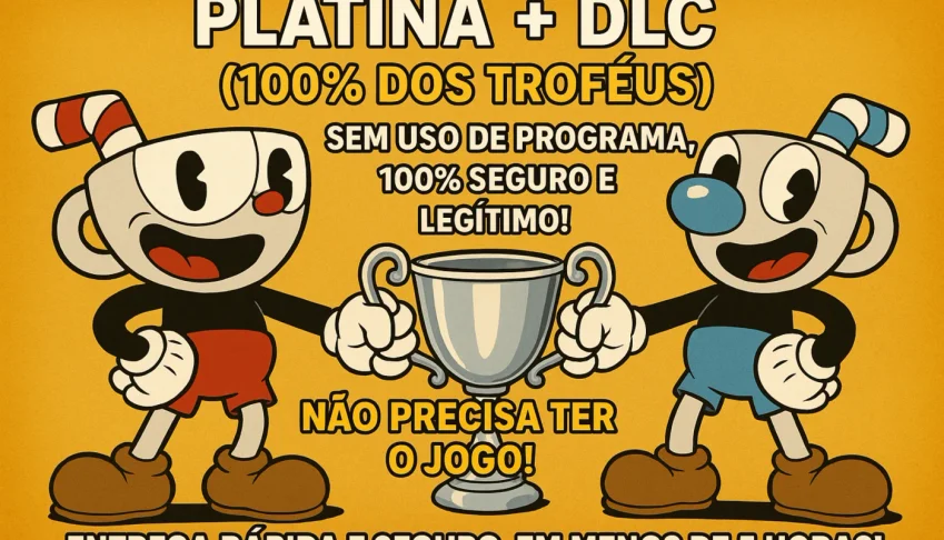 Platina Cuphead Ps4/Ps5 - 100% Legítimo E Seguro!!