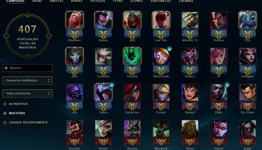 Conta de League of Legends(LOL)