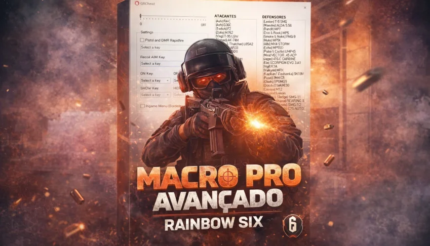 Macro Pro Avançado para Rainbow Six