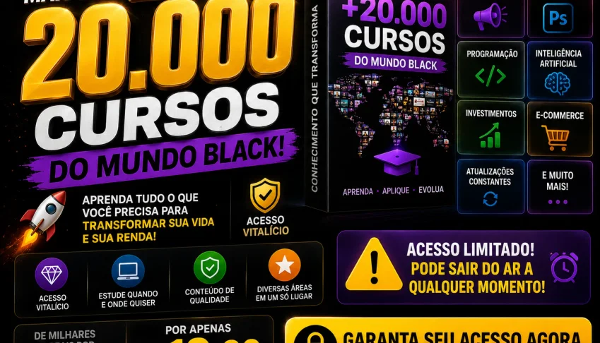 Maior Pack De + de 20.000 Cursos Da Internet