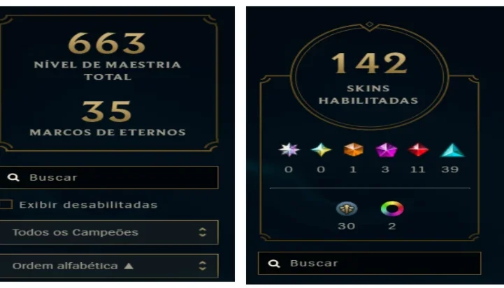 Vendo conta League of Legends de 2013!! VARIAS SKIN LEGADO
