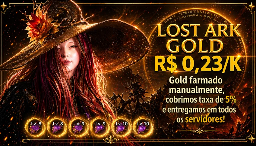 GOLD LOST ARK 0,23/K TODOS OS SERVIDORES/TAXA POR MINHA CONT