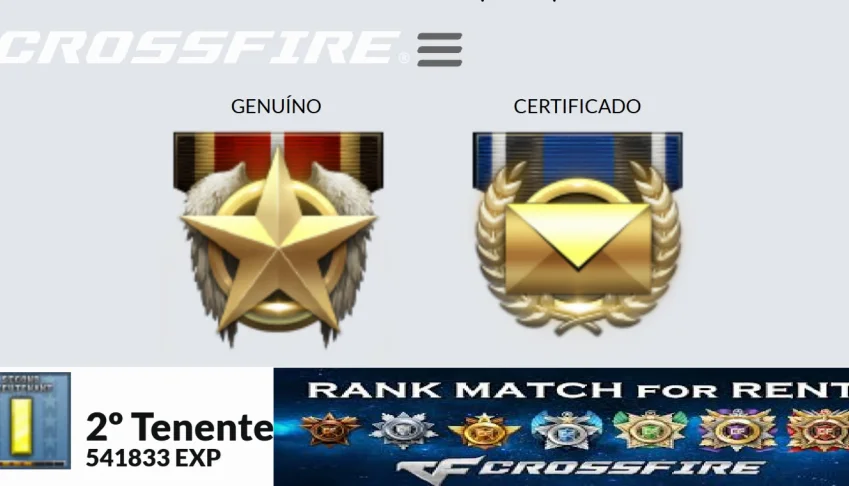 Contas Barrinha De Ouro/Prata Para Ranked - Crossfire /Cf Al