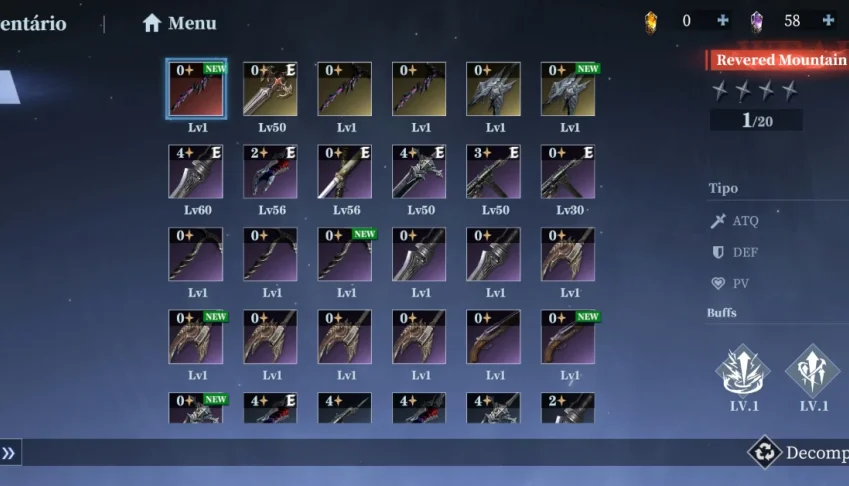 Conta nível 67 Devil My Cry peak kombat