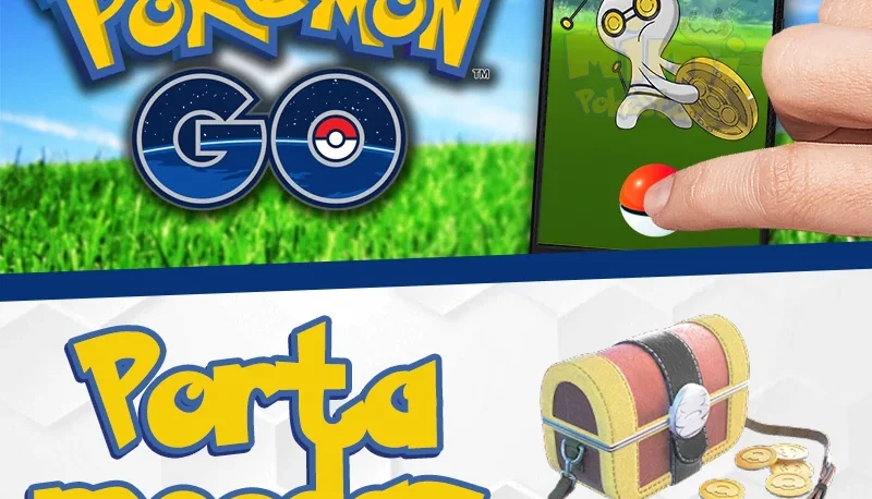 Porta Moedas - Pokémon GO - Gimmighoul / Gholdengo