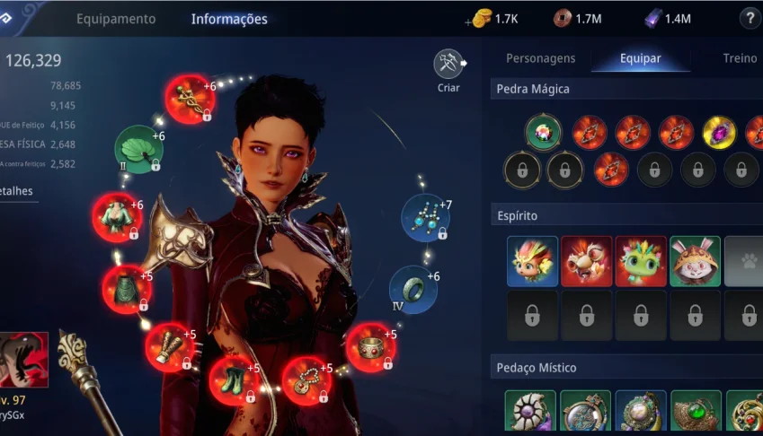 Vendo Feiticeira Lvl 97 SA033