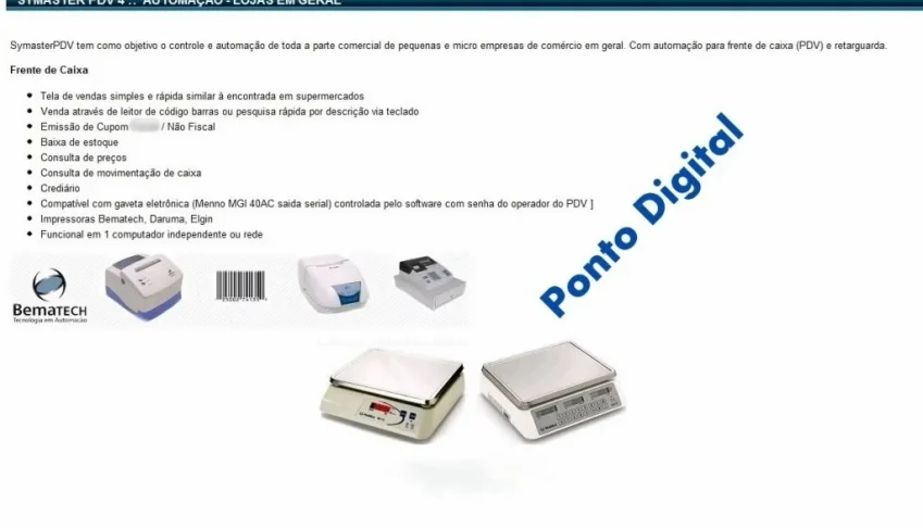 Programa Sistema Frente Caixa Pdv Comercio Lojas Automação