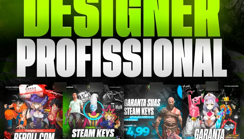 Designer Profissional Barato (Banner, Thumbnail, Anúncio, Lo