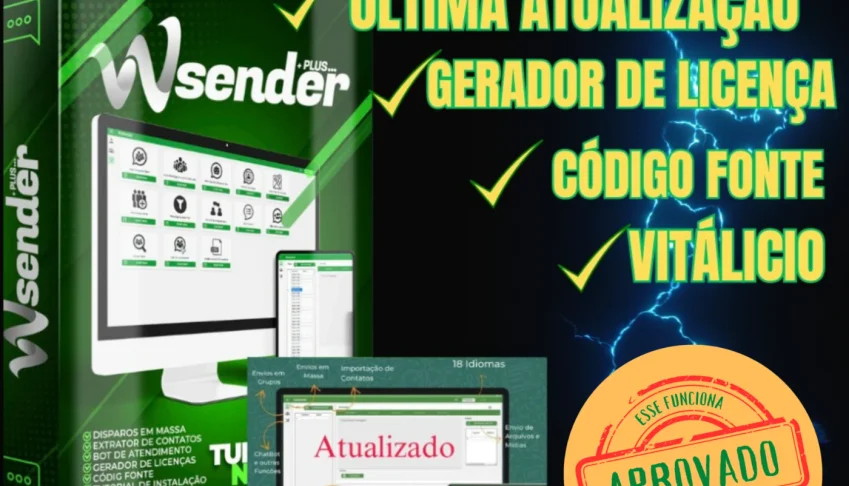Disparador Msg Wa Sender Versão 3.3 - Atualizado 2024