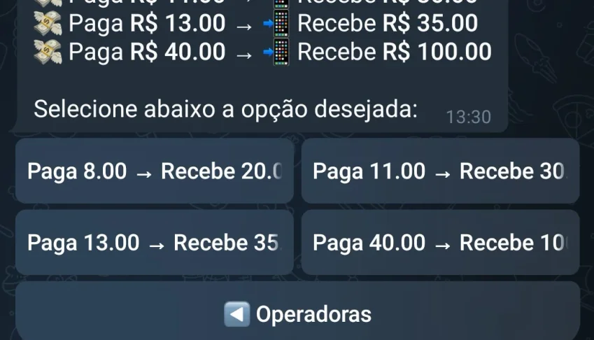 Recarga Tim vivo e Claro