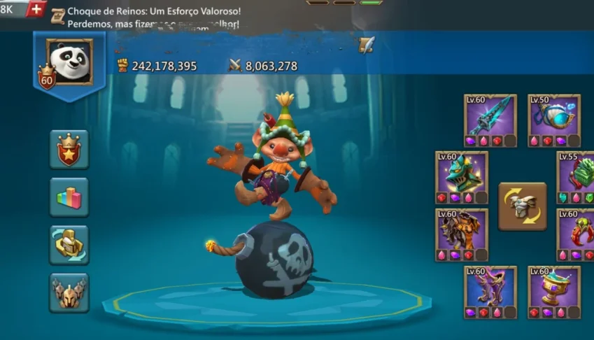 Trap Solo 242m, quase 9m de tropas com T4 (migra ate o 1051)