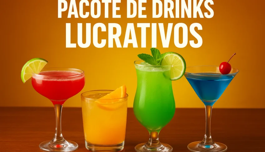 Pack 500 receitas DRINKS lucrativos