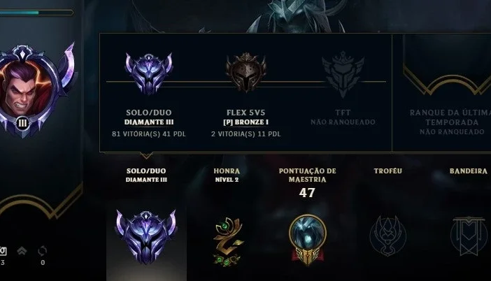 Conta D3 Winrate alto 66% de Winrate