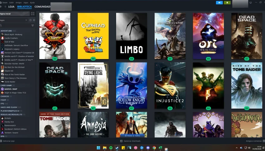 Conta Steam - Mais de R$12.000,00 em jogos