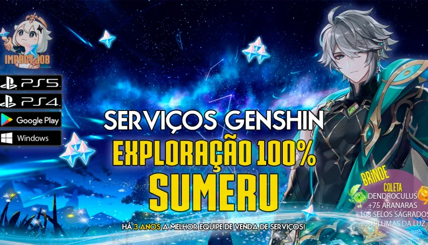 Serviços Genshin - Exploração 100%: Sumeru