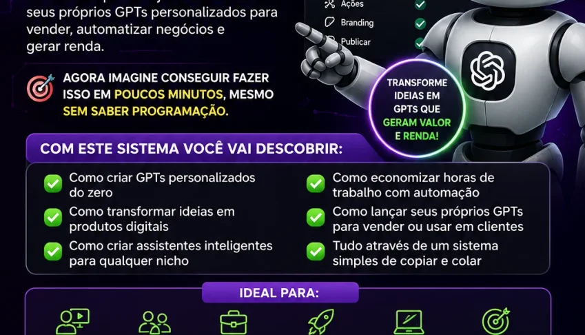 Crie seu próprio GPT em minutos sem programar!