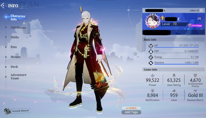 Crystal of atlan Joker 02 (Lamina Magica 99.5k)