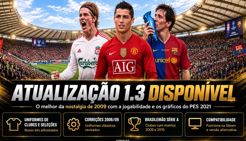 PES 2021 Patch PES 2009 Remake Versão 1.3