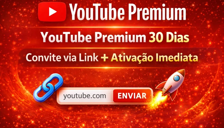YouTube Premium 30 Dias – Acesso via Link (Sem Complicação)