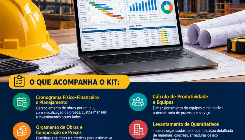 Kit Definitivo de Planilhas para Engenharia e 1500+