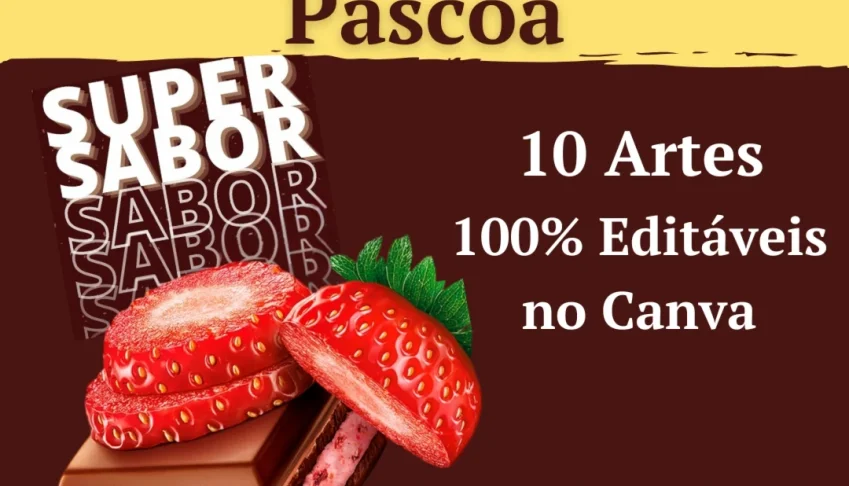 Pack Canva para Páscoa: 10 Templates Editáveis Vol. 1