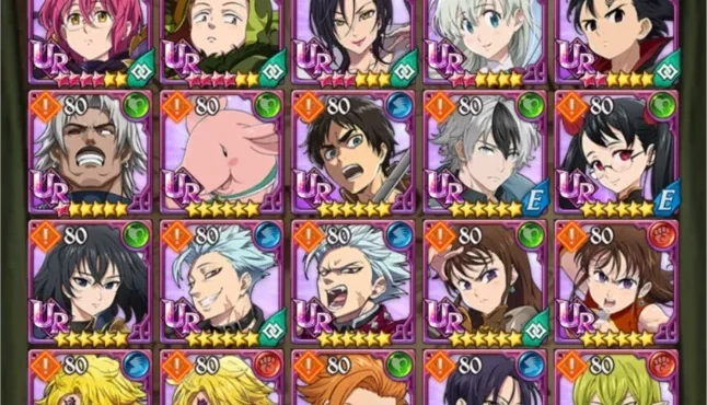 Conta Seven deadly Sins Grand Cross Global End Game