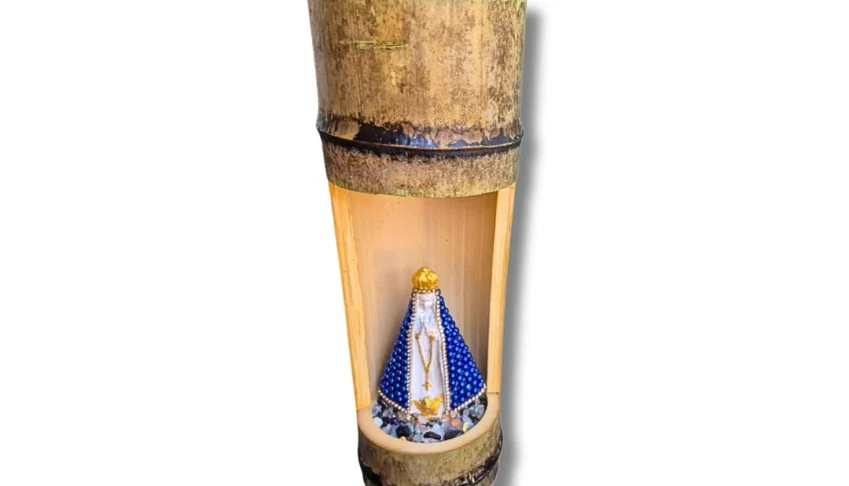 Oratório em Bambu de Nossa Senhora Aparecida