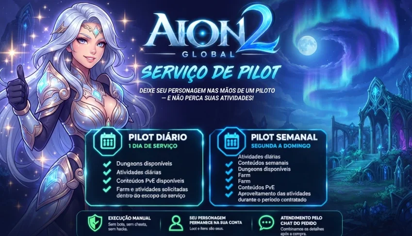 Aion 2 Global | Pilot Diário, Semanal | Dungeons & Conteúdos