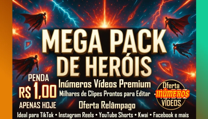 47 Vídeos de Heróis –TikTok, Reels, Shorts, Kwai e Facebook-