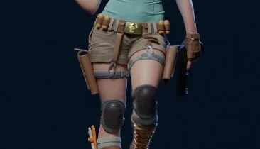 Lara Croft Esm 3D Stl