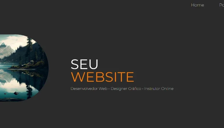 Template de website moderno, para freelas, web desingners