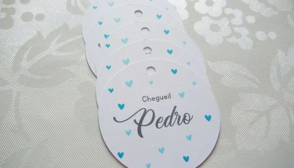 Tag Personalizada para Convite — 50 Unidades