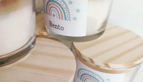 Lembrancinha Vela Maternidade Arco Íris 120g