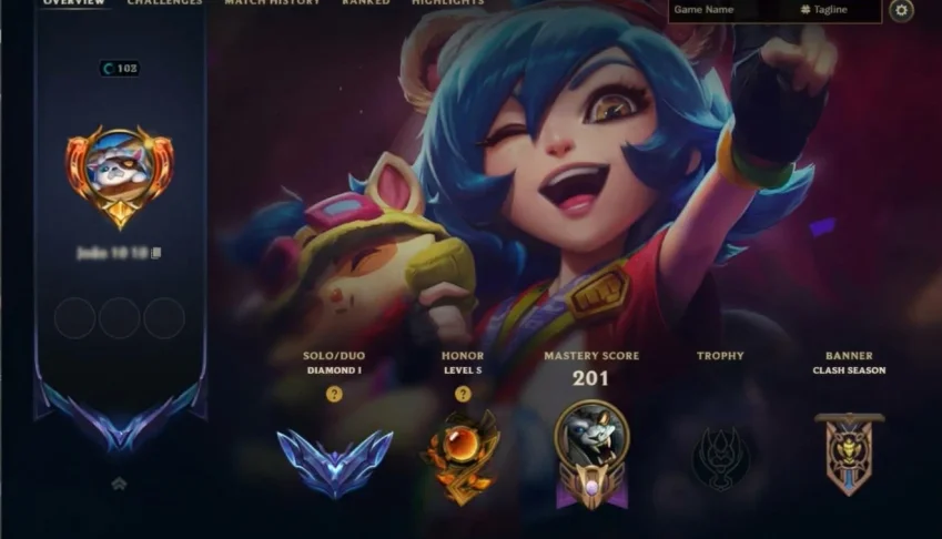Conta League of Legends Mestre