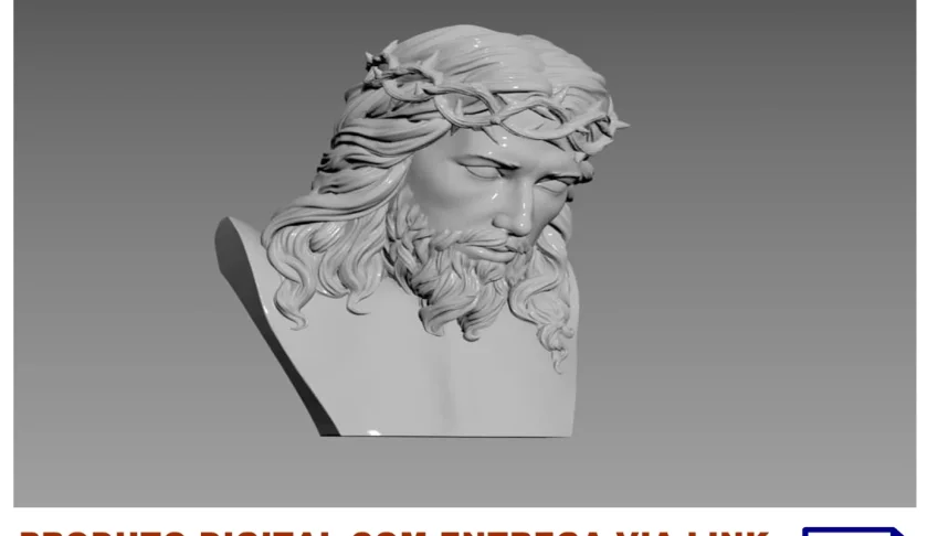 STL Para Impressão 3D - Busto Jesus