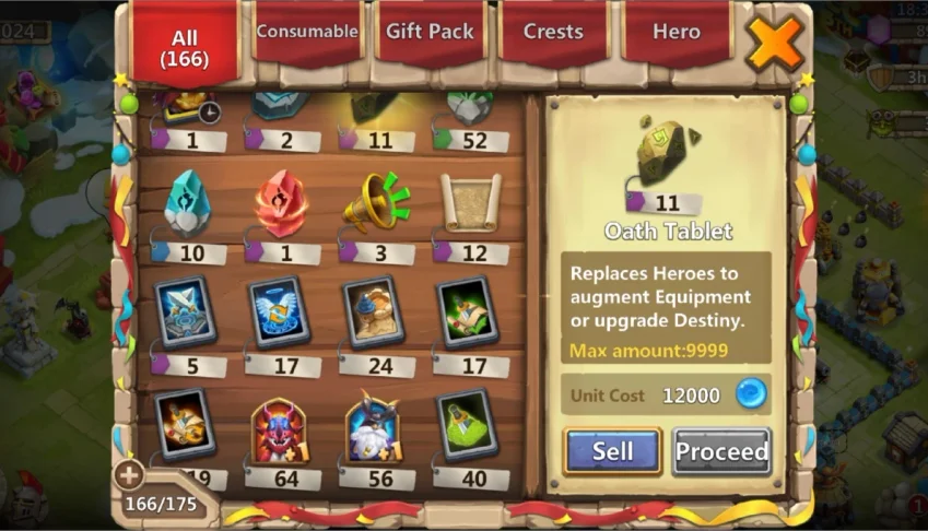 Castle Clash -heróis acima do Lvl 140