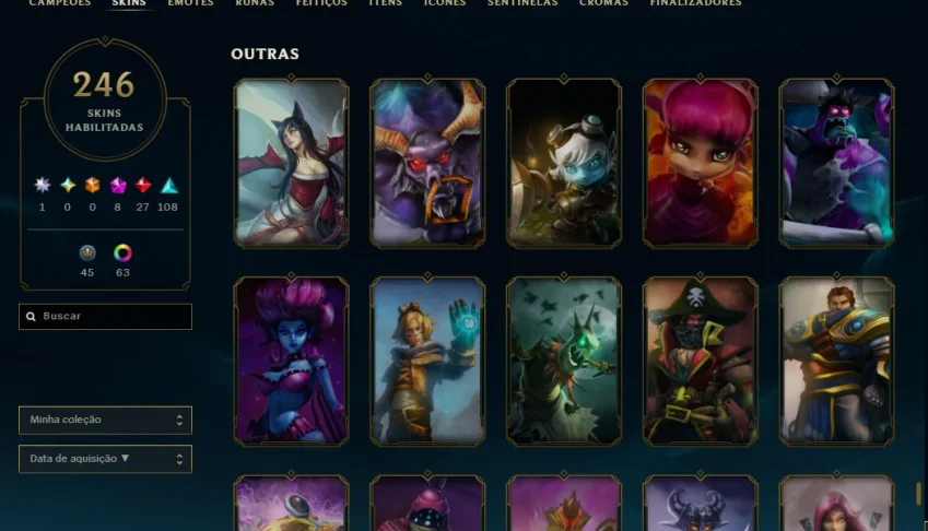 Conta League Of Legends Lol Muito Antiga Ahrilenda Ascendida