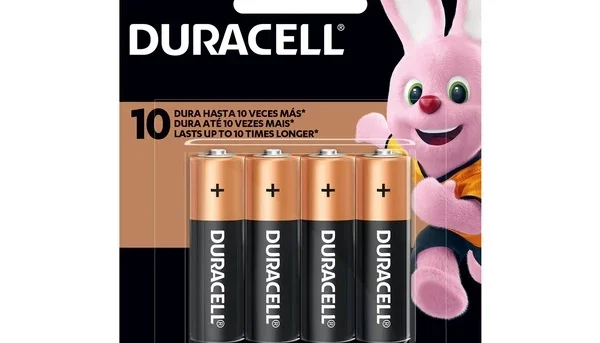Duracell Aa pilha 4 unidades