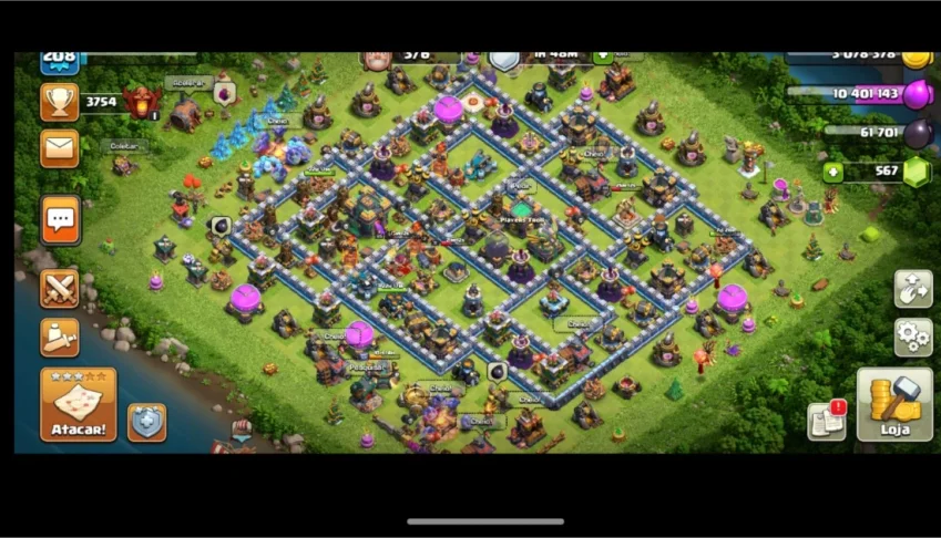 Conta cv 14 Clash of clans