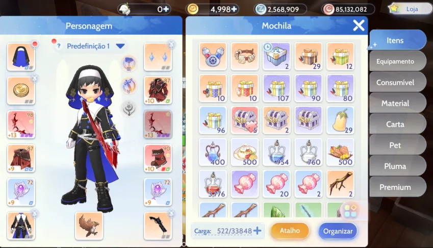Conta Ragnarok Origin Classic Arqueiro Sniper 99/40 e Alt