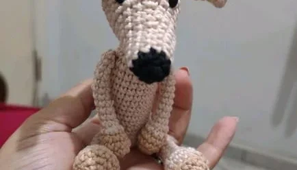 Mini Pet Galgo/Wippet - Amigurumi de crochê
