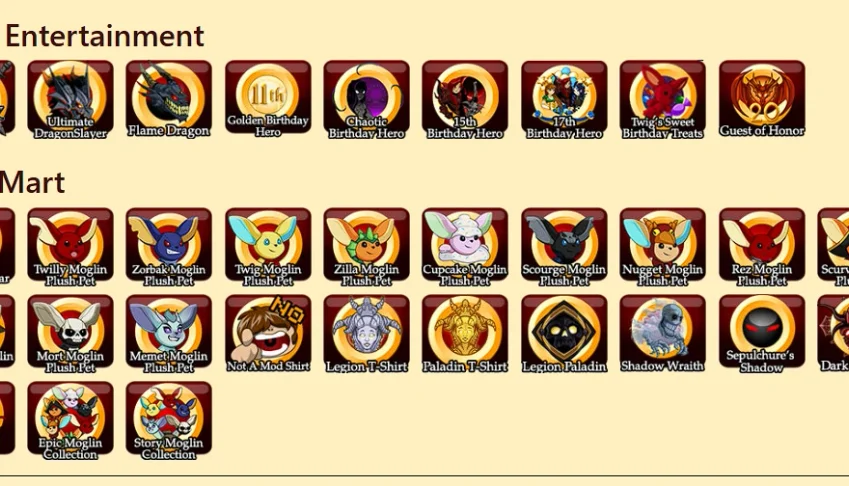 Conta Rara de aqw mais de 1m de acs 50+ donateds