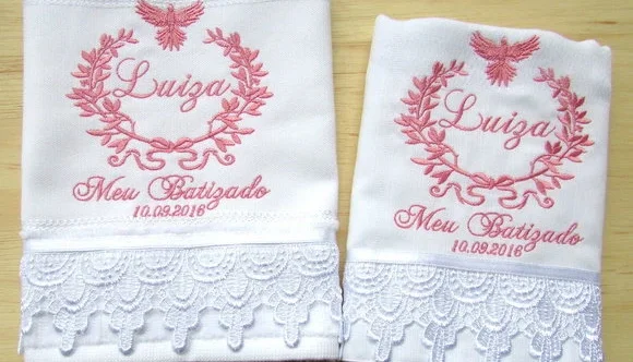 Kit Batizado com Toalha e Fralda de Ombro