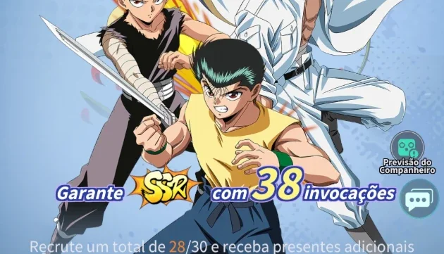 Conta no Yu Yu Hakusho Mobile