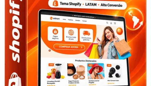 Tema Converte Shopify + Chave de Ativação