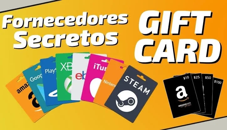 Lista Completa Secreta de fornecedores Gift Cards