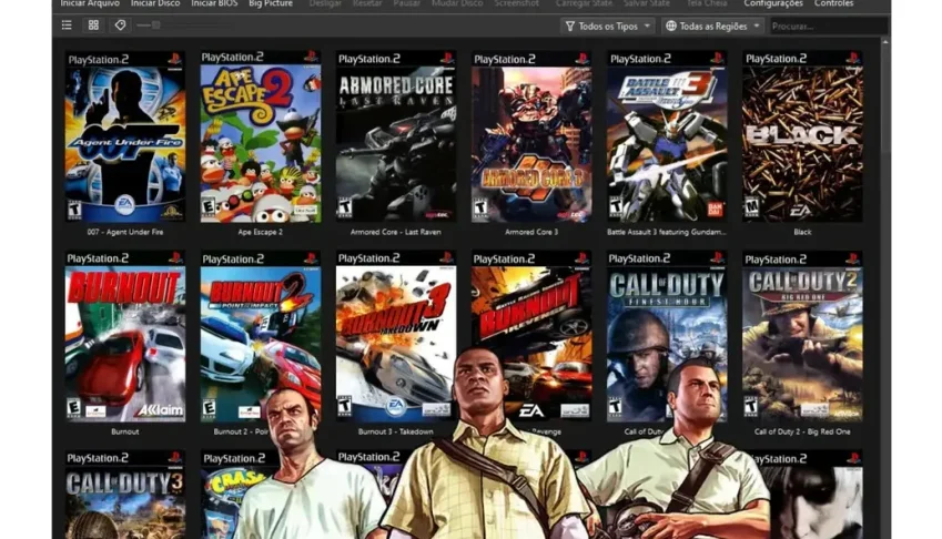 Emulador De Ps2 + Coleção Completa De Jogos Roms