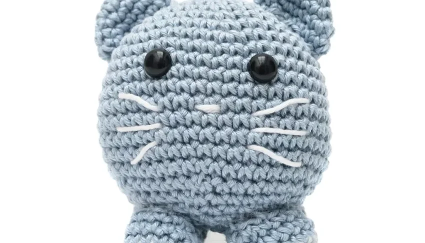 Gato Bola em amigurumi