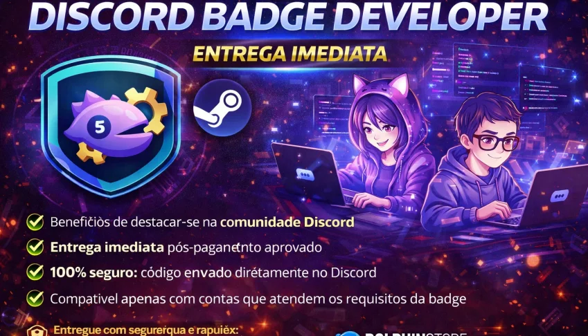 Discord Badge Developer + Brinde - Entrega automática