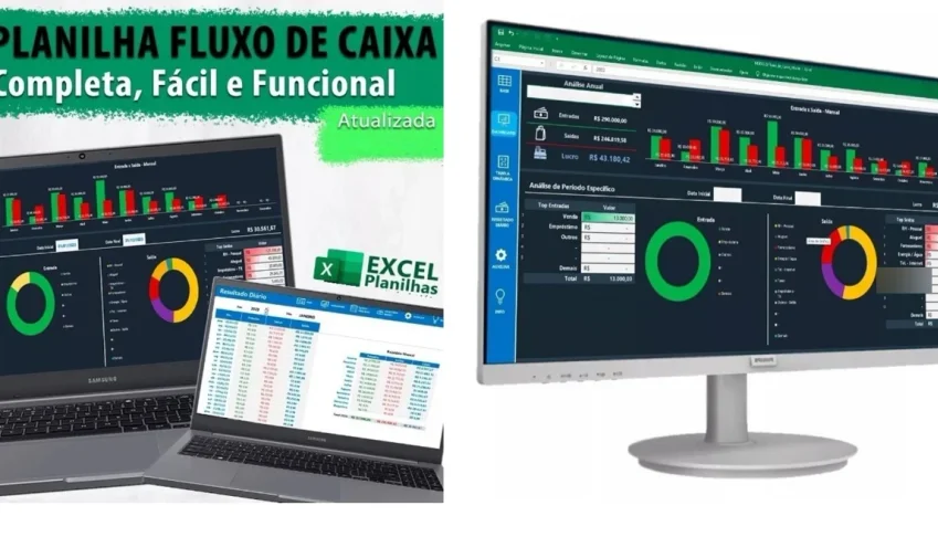 Planilha Fluxo De Caixa C/ Dashboard - Pessoal / Empresarial